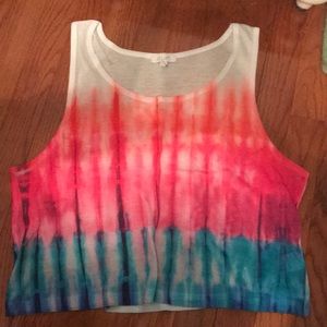Delia’s watercolor crop top